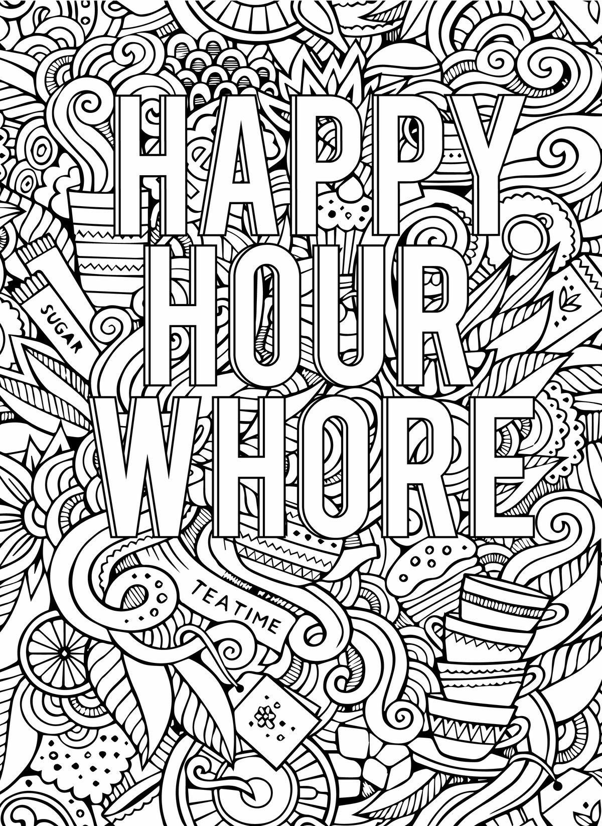 Free Printable Cuss Word Coloring Pages