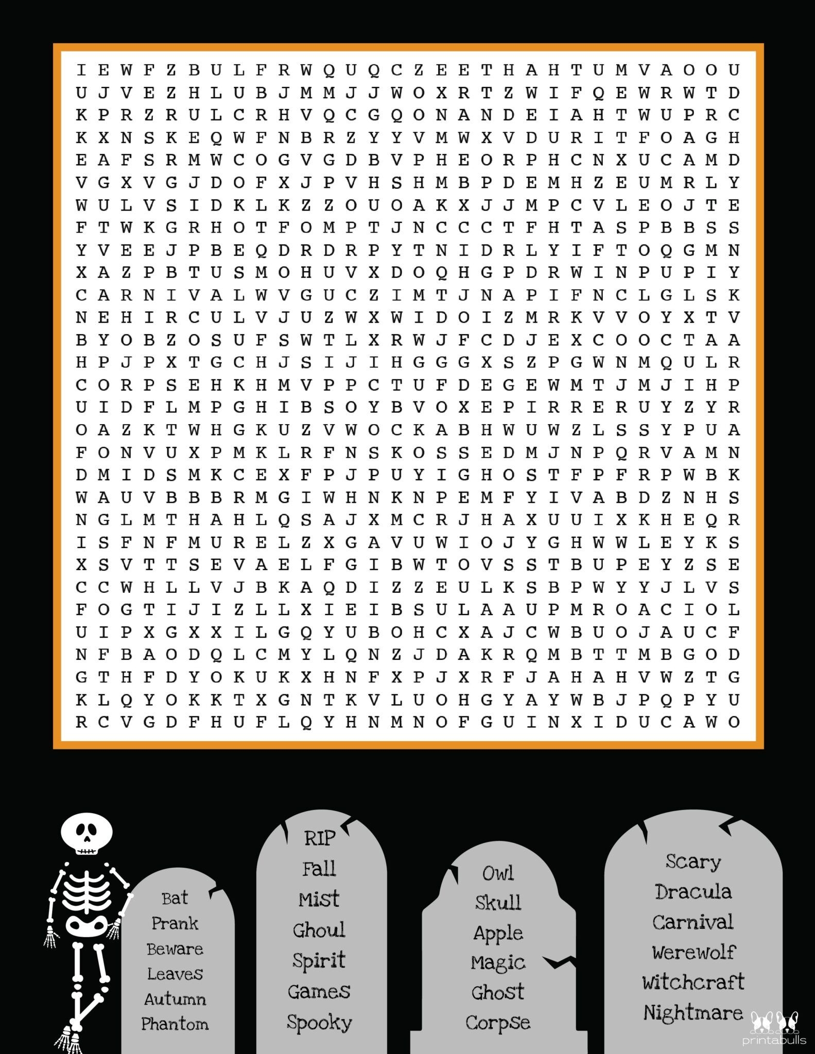Free Printable Halloween Word Searches Artofit