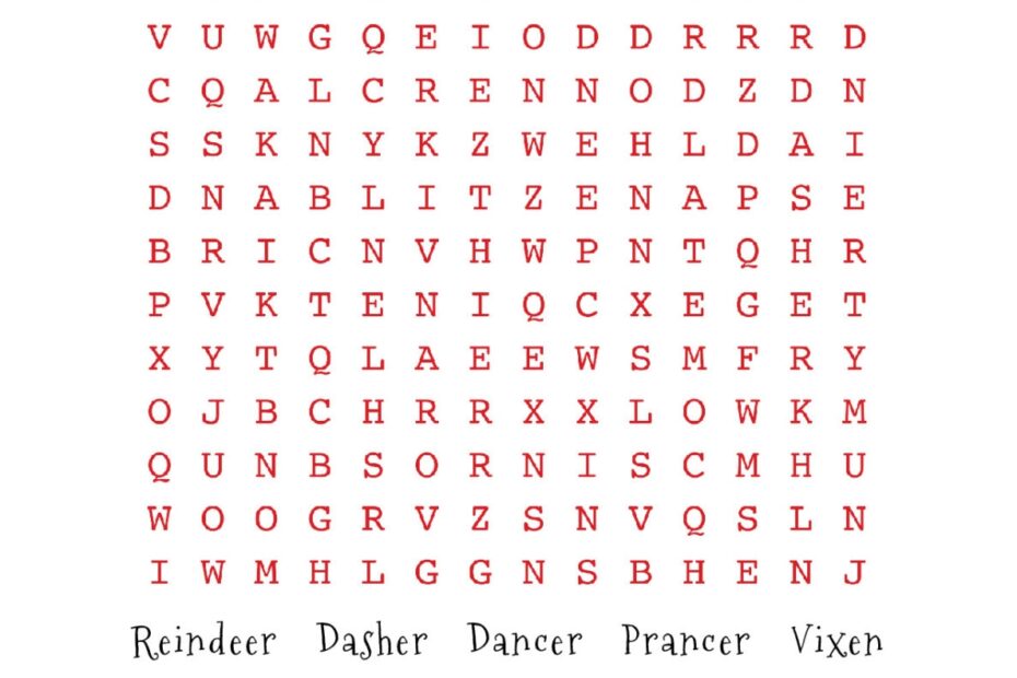 Free Printable Hard Christmas Word Searches Word Search Maker