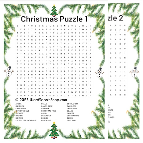 Free Printable Holiday Word Searches Word Search Maker