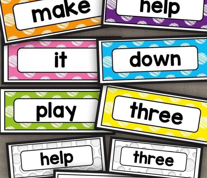 Free Printable Kindergarten Sight Words Flash Cards Getabxe
