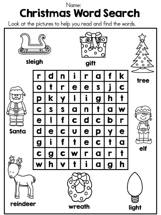 Free Printable Kindergarten Word Search Worksheets Word Search Maker