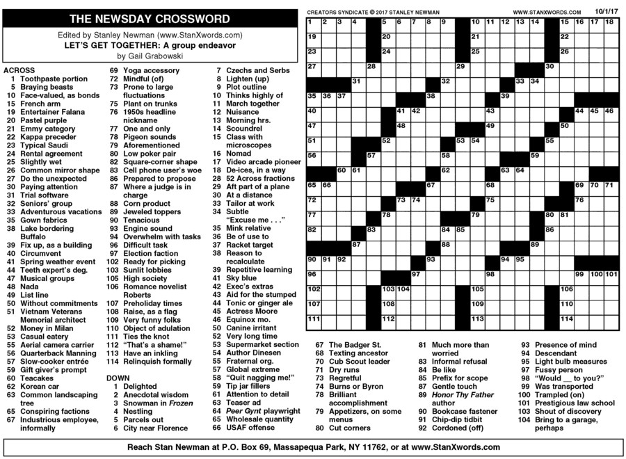 Free Printable Sunday Crossword Puzzles Crossword Puz Vrogue co