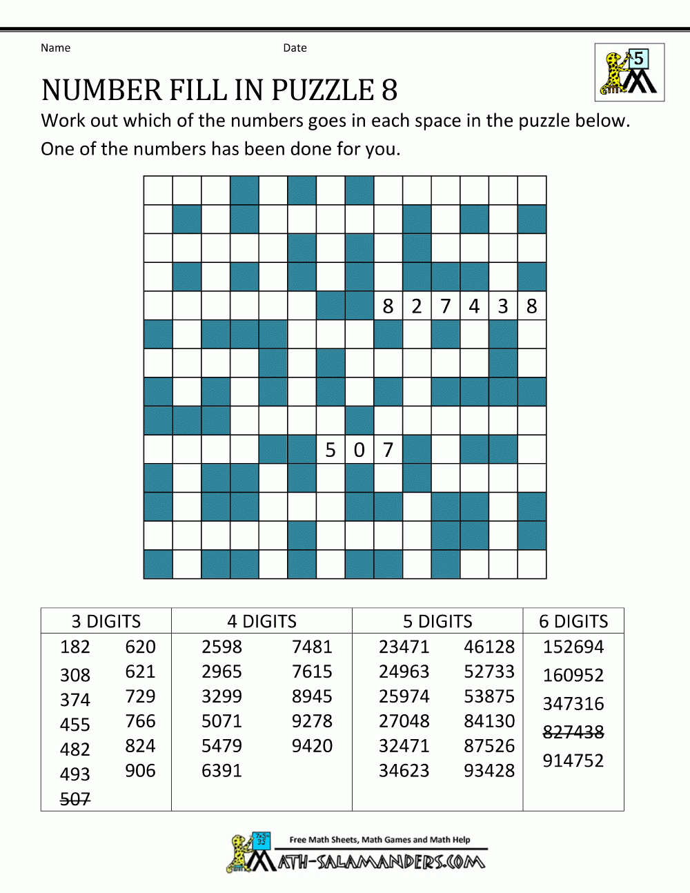 Free Printable Word Fill In Puzzles Pdf
