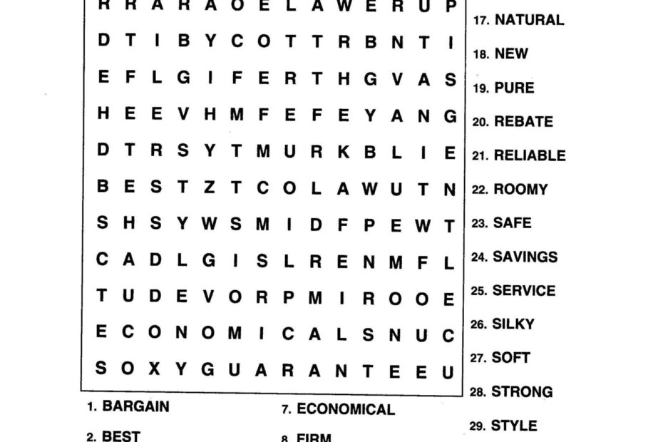 Free Printable Word Searches For Adults Large Print Free Printable