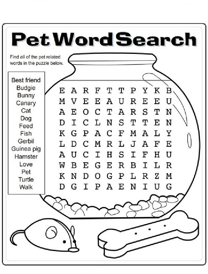 Free Printable Word Searches For Kids