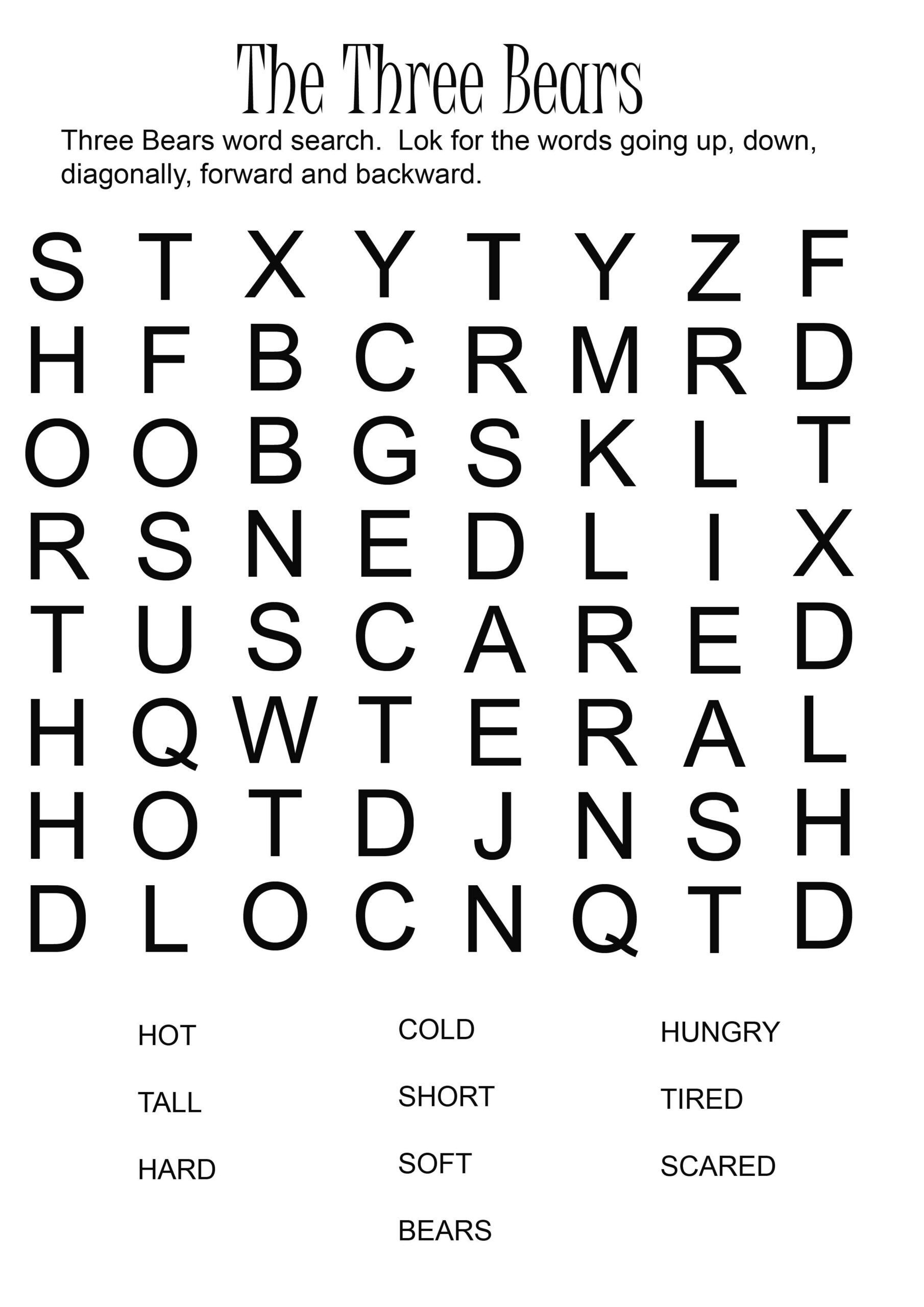 Free Printable Word Searches Large Print Free Printable