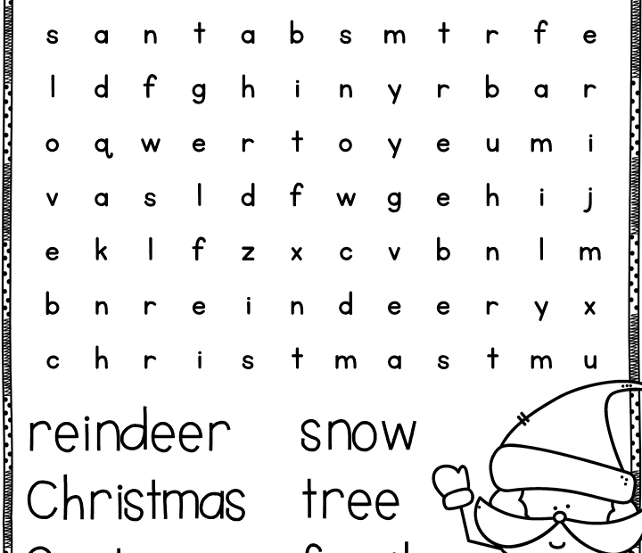 Free Winter Holiday Word Search Printable Word Search Maker