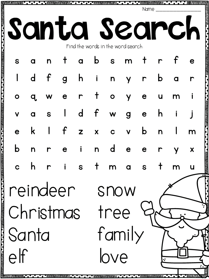 Free Winter Holiday Word Search Printable Word Search Maker
