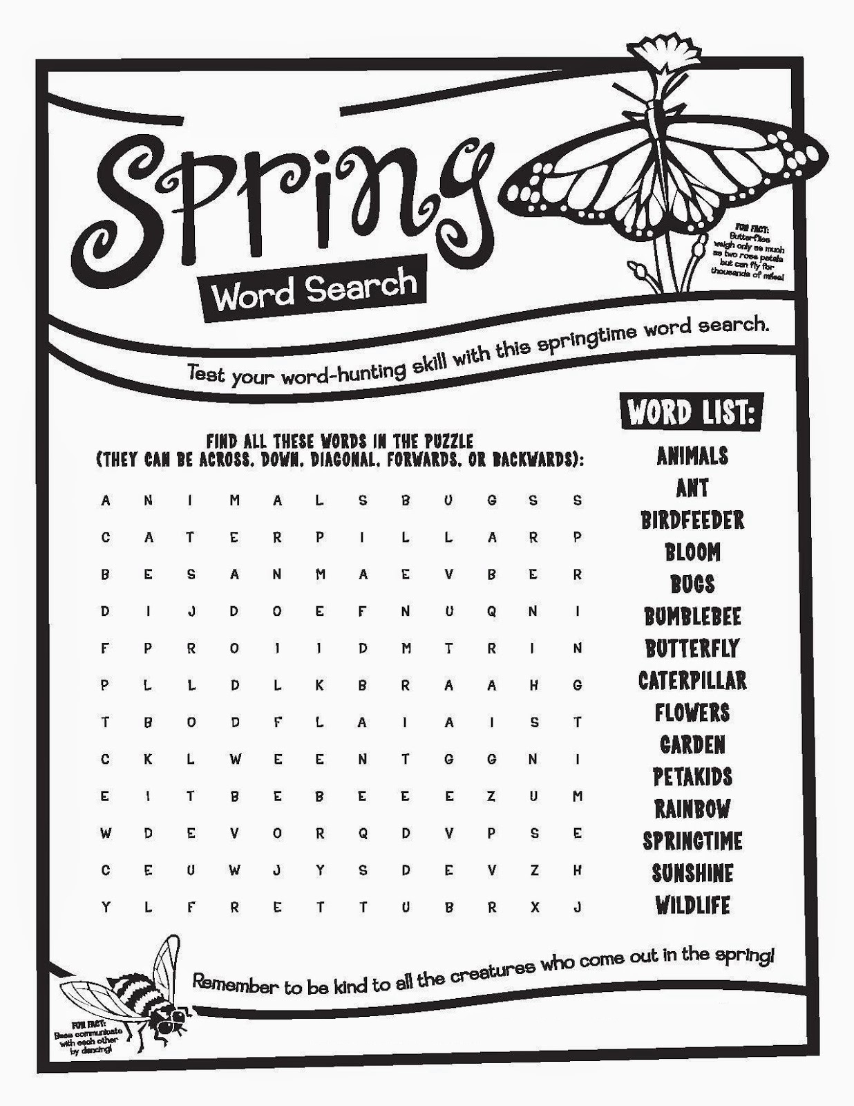 Funny Word Search Printable