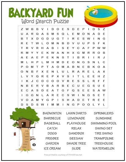 Funny Word Search Puzzles Printable