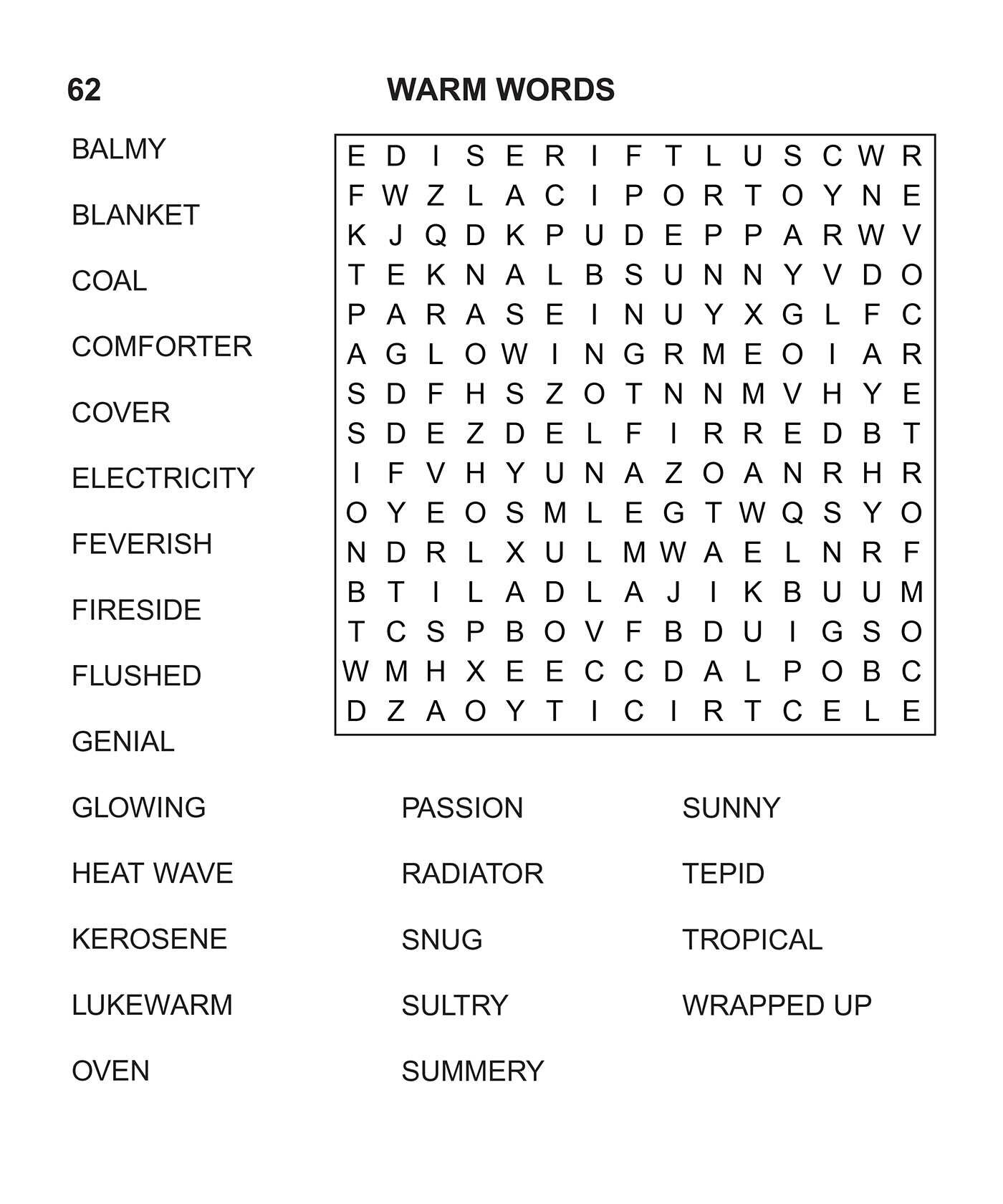 Giant Word Search Printable