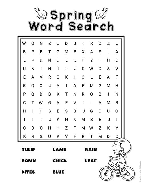 Grade 1 Word Search Kids Printable Word Search Maker