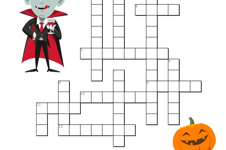 Halloween Crossword Puzzle Printable Free Printable Templates