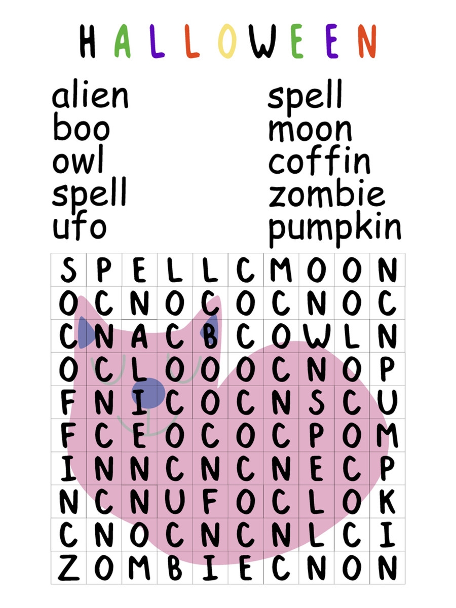 Halloween Word Search Puzzles Free Printable Word Search Maker