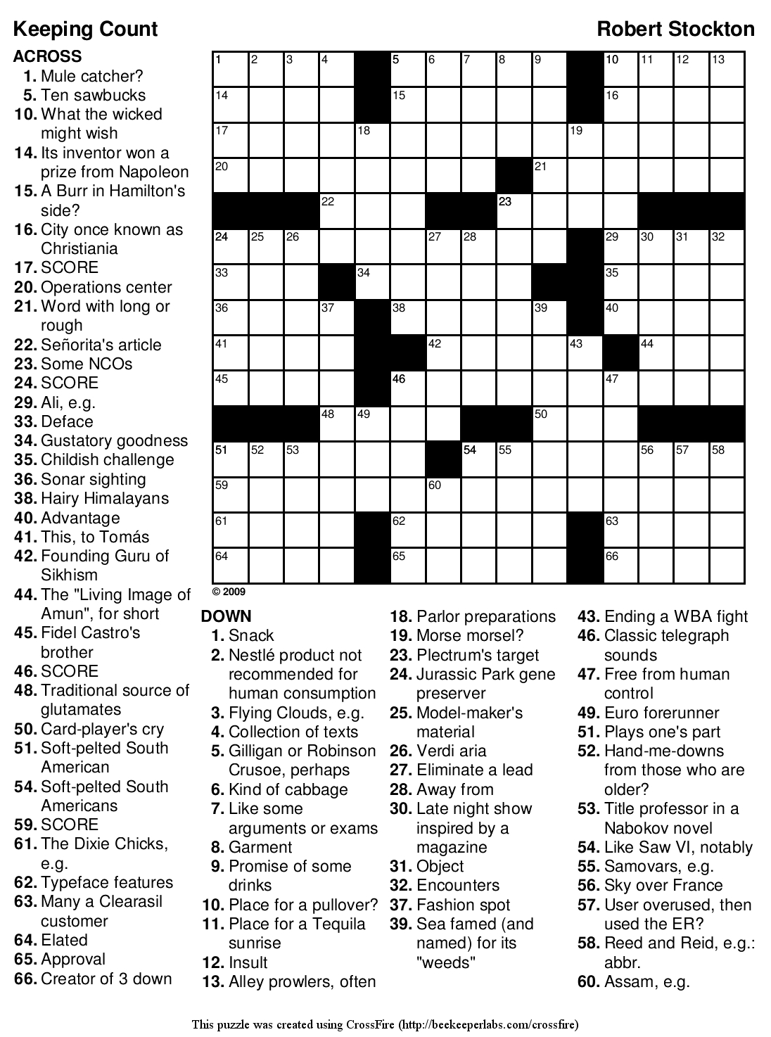 Hardest Crossword Puzzle Printable
