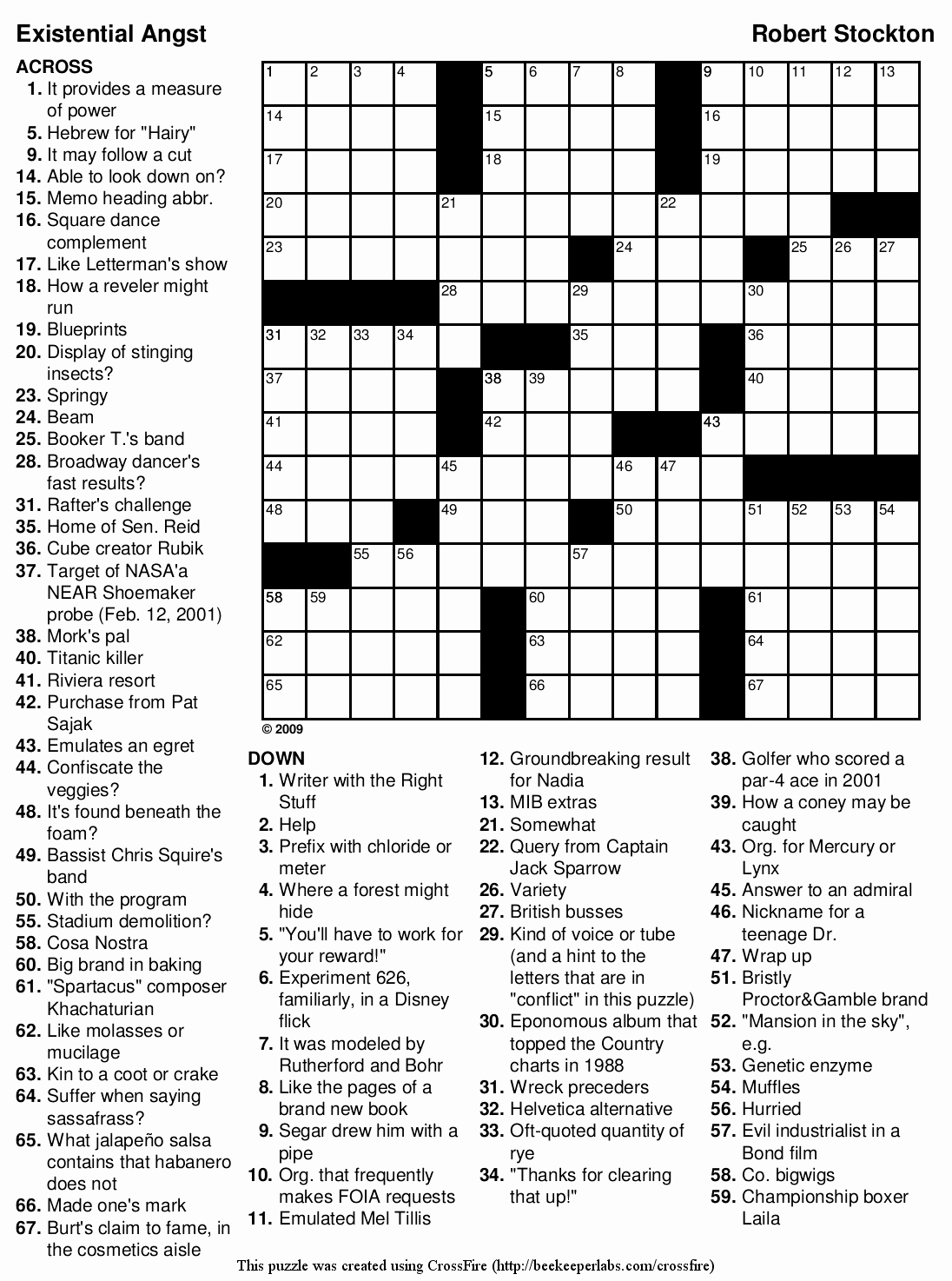 Hardest Crossword Puzzle Printable