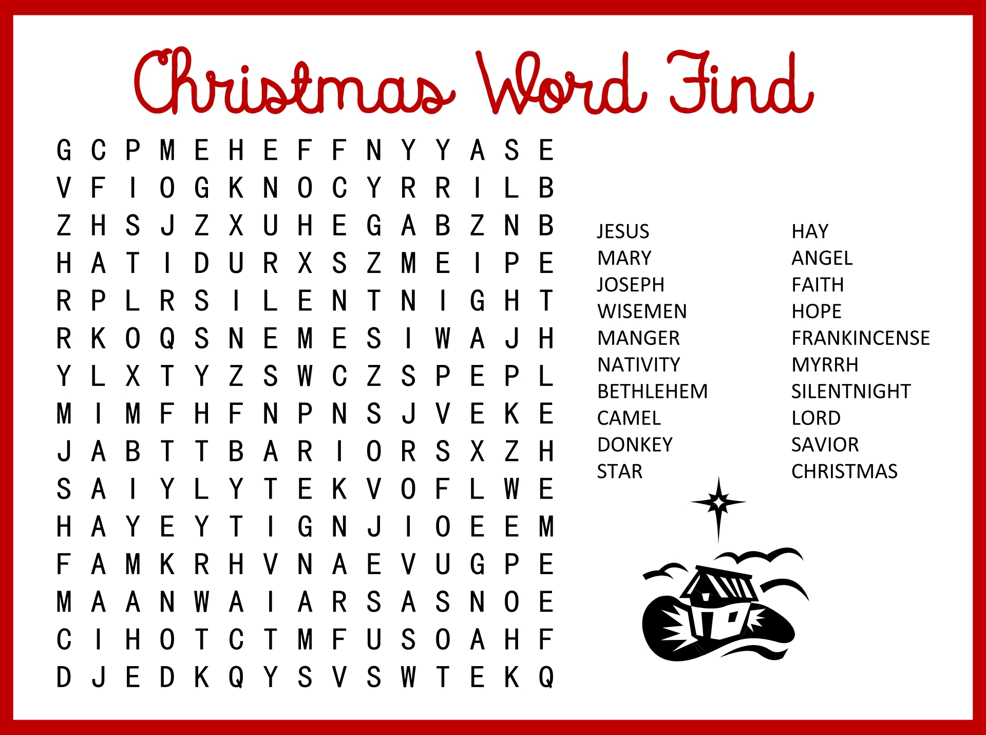 Holiday Word Search Printable Hard Word Search Maker