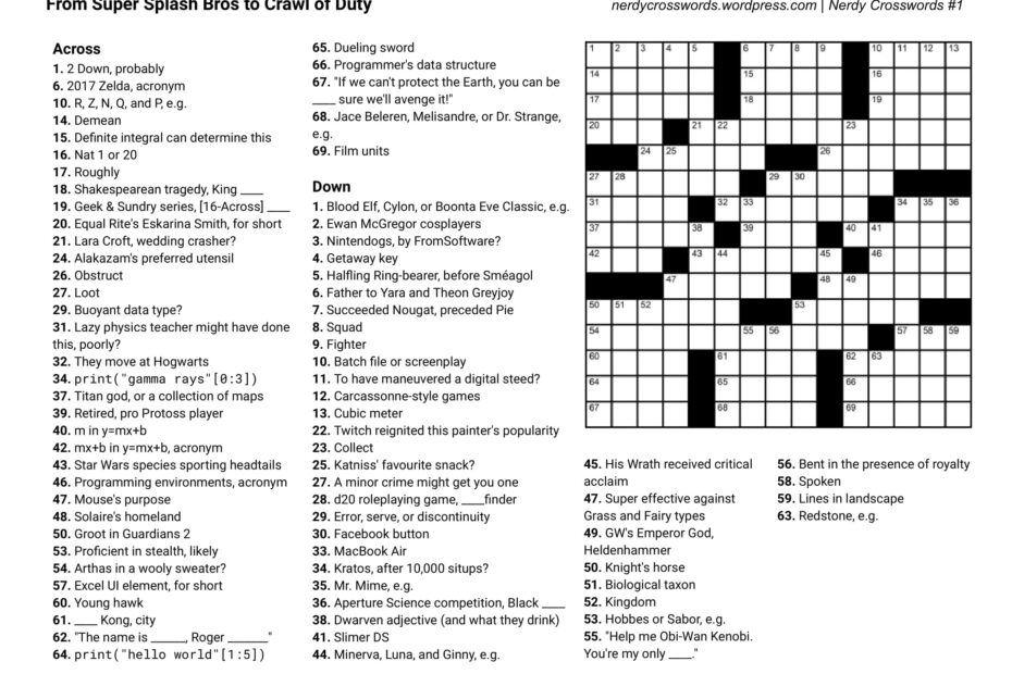 Indystar Crossword Puzzle Today Printable James Crossword Puzzles