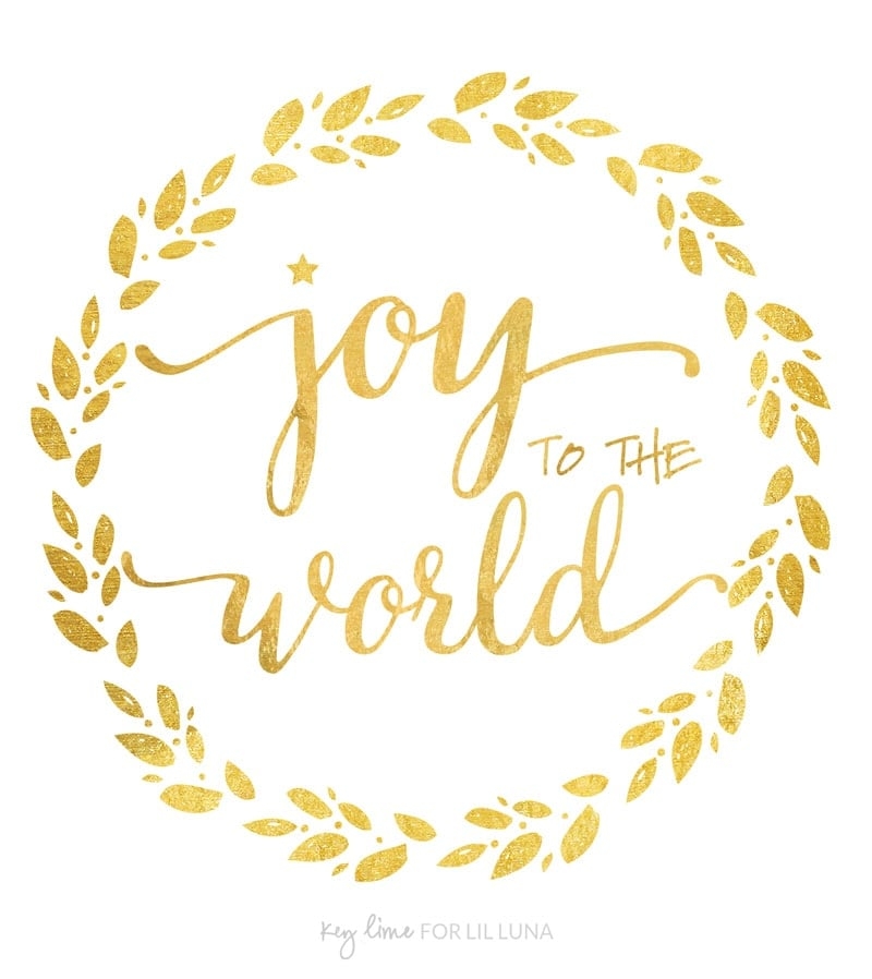 Joy To The World Printable