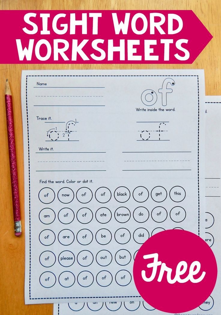 Kindergarten Sight Word Games Printable Kindergarten