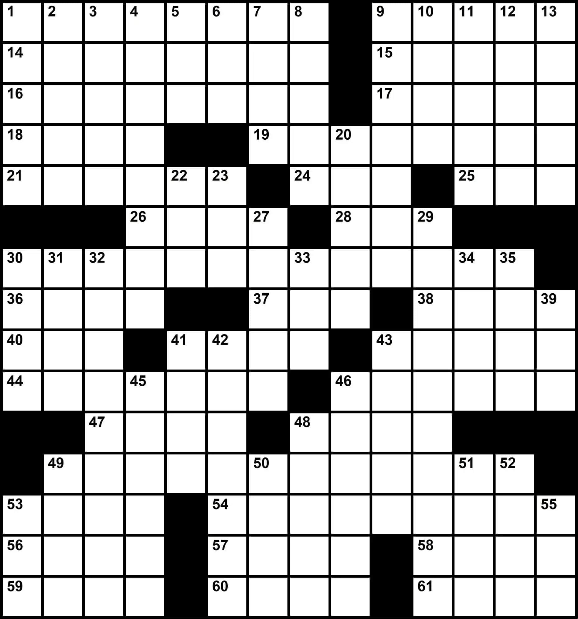 Large Print Crossword Puzzles Printable Free Printable JD