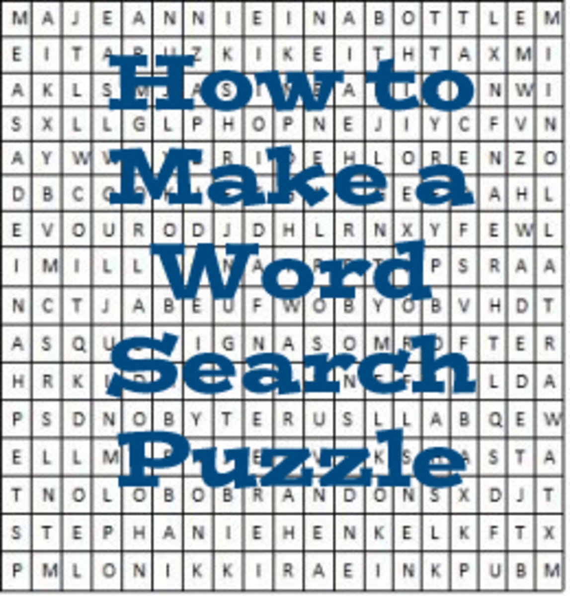 Make Your Own Word Find Free Printable