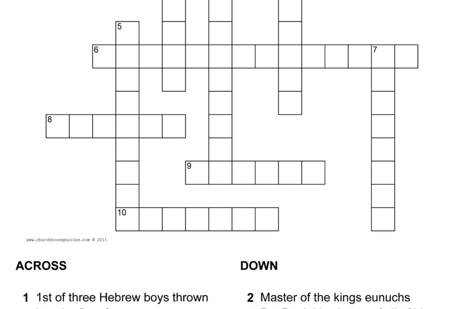 Printable Bible Puzzle Printable Crossword Puzzles
