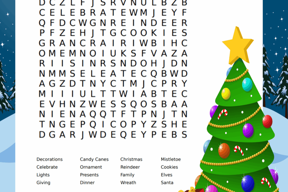 Printable Christmas Word Searches Word Search Printable Free For Kids
