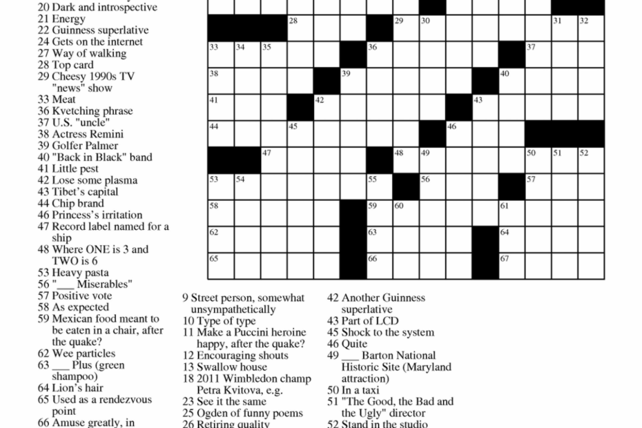 Printable Crossword For Middle School Printable Crossword Puzzles
