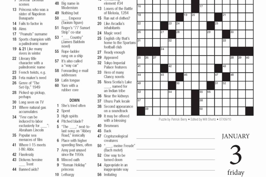 Printable Crossword Nyt Printable Crossword Puzzles