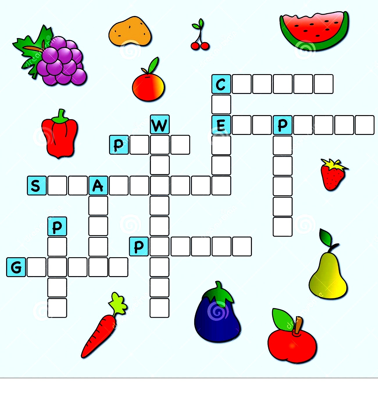 Printable Crossword Puzzles For Kids