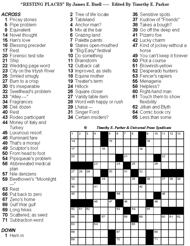 Printable Crossword Puzzles Medium Difficulty Printable Word Searches