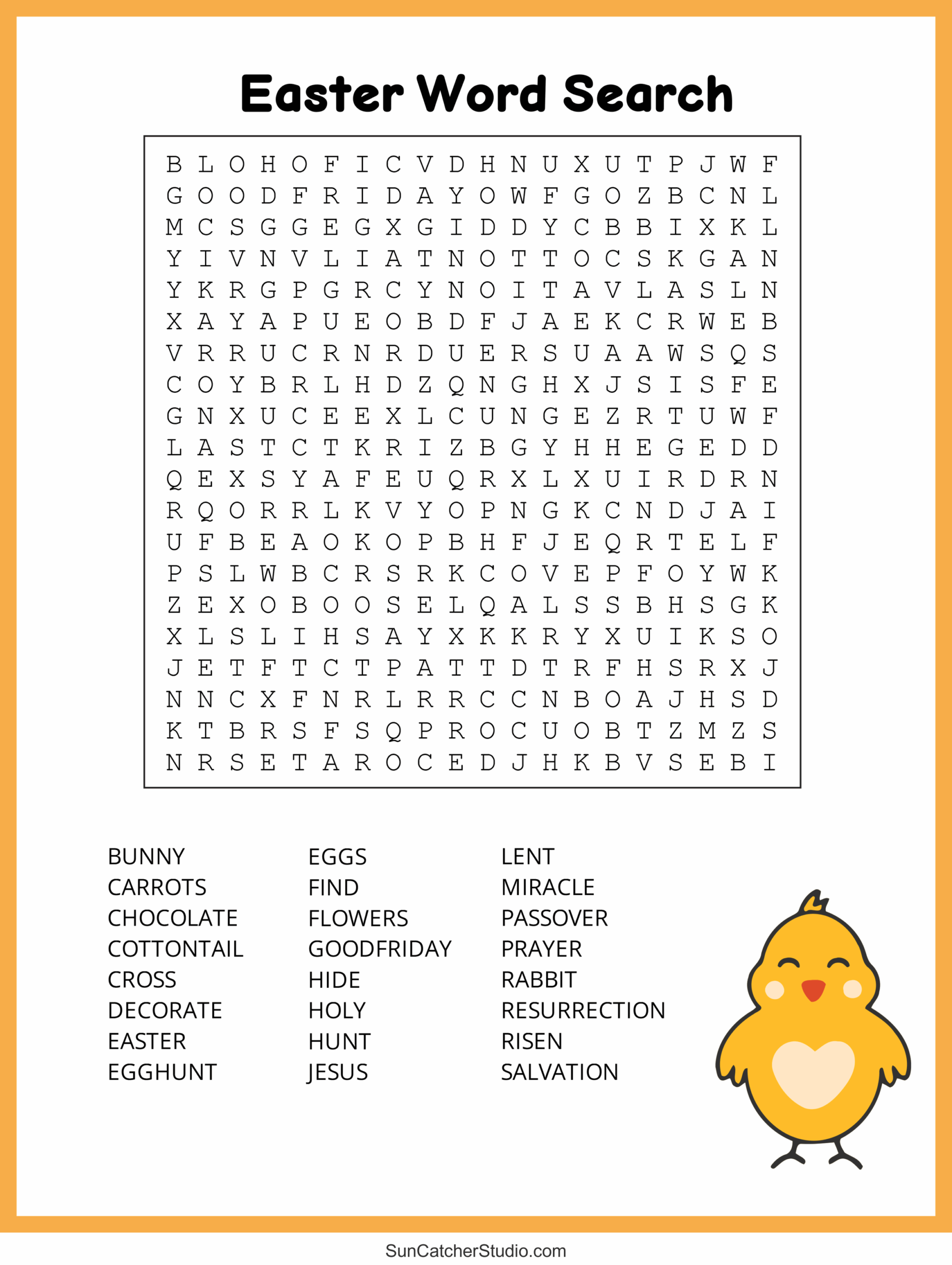 Printable Easter Word Searches For Kids 48 OFF