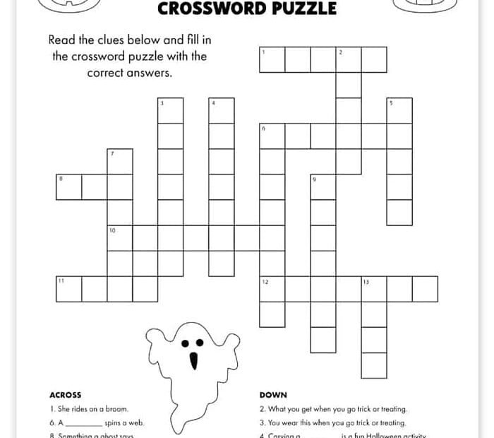 Printable Free Halloween Crossword Puzzles Free Download And Print