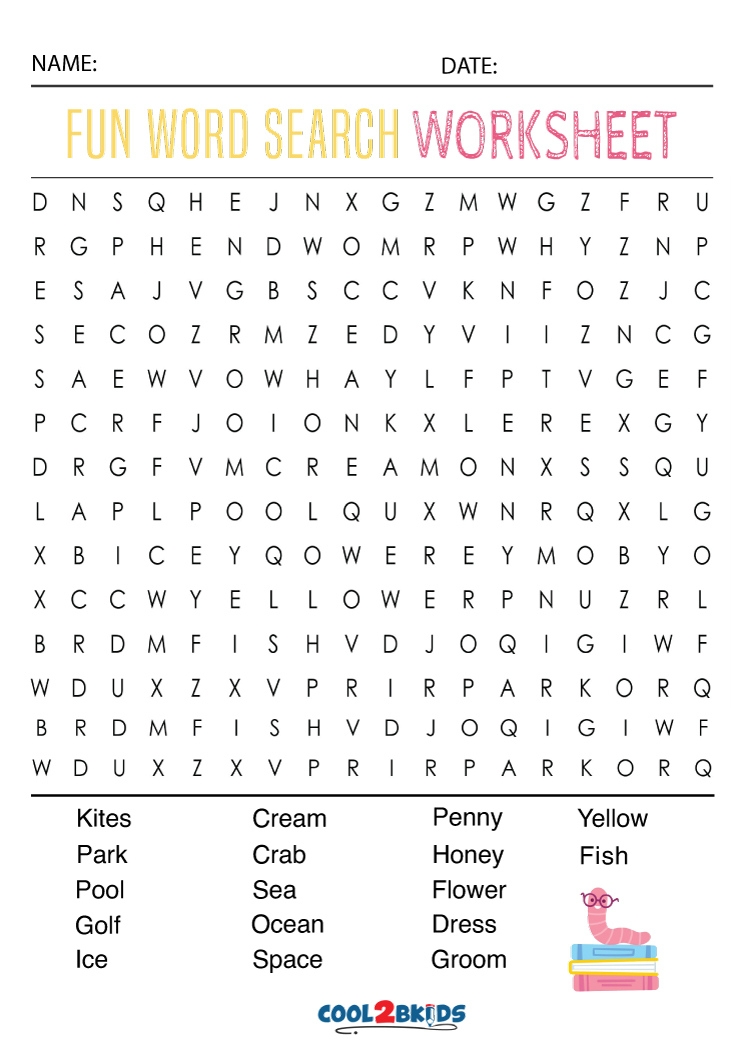 Printable Fun Word Searches Printable Word Search