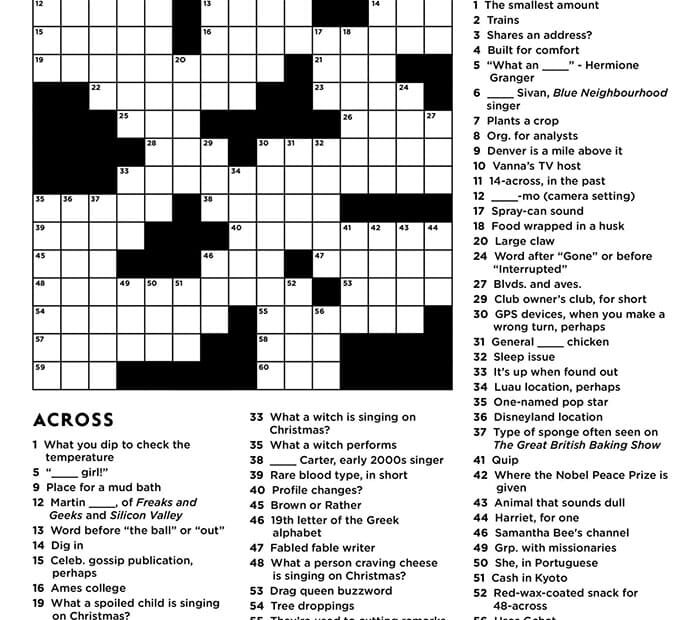 Printable Hard Christmas Crossword Puzzles Free Download And Print