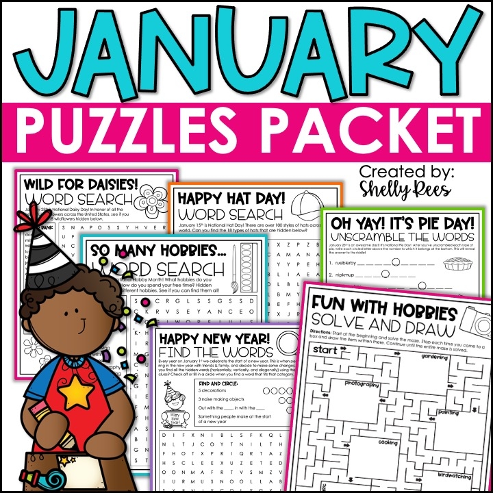 Printable January Word Search Puzzles Word Search Maker