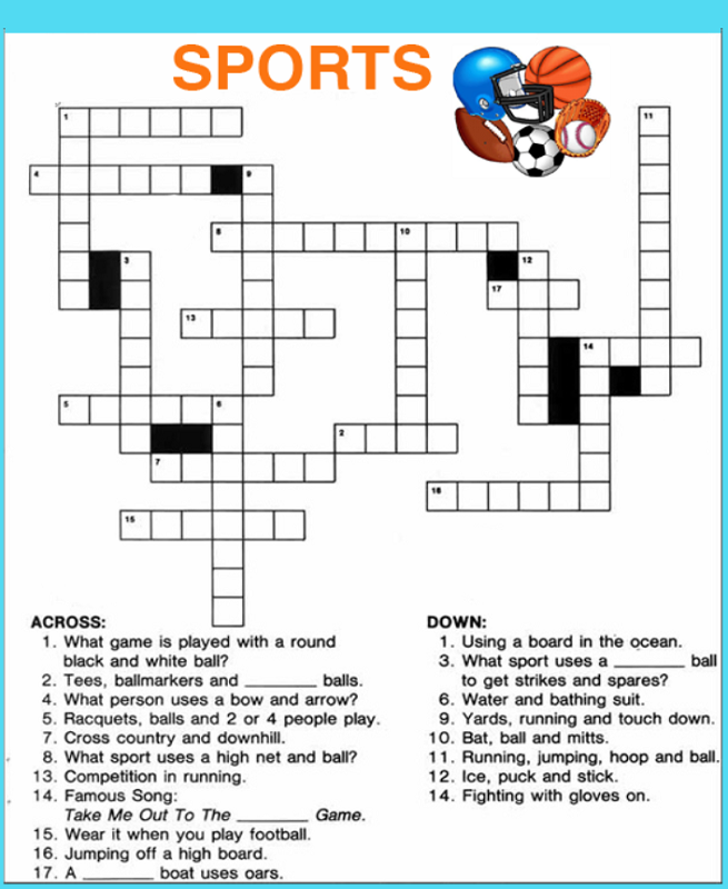 Printable Kids Crossword Puzzles