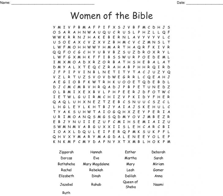 Printable Religious Word Search Puzzles Word Search Printable