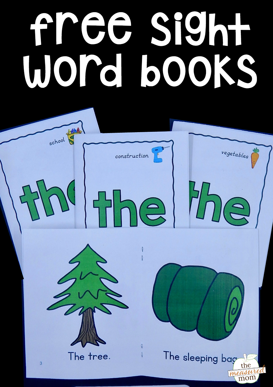 Printable Sight Word Books