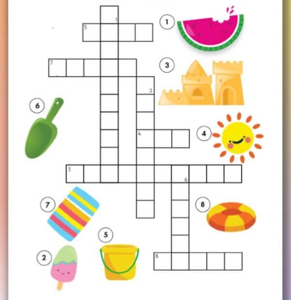 Printable Summer Crossword Puzzle For Kids Find A Free Printable