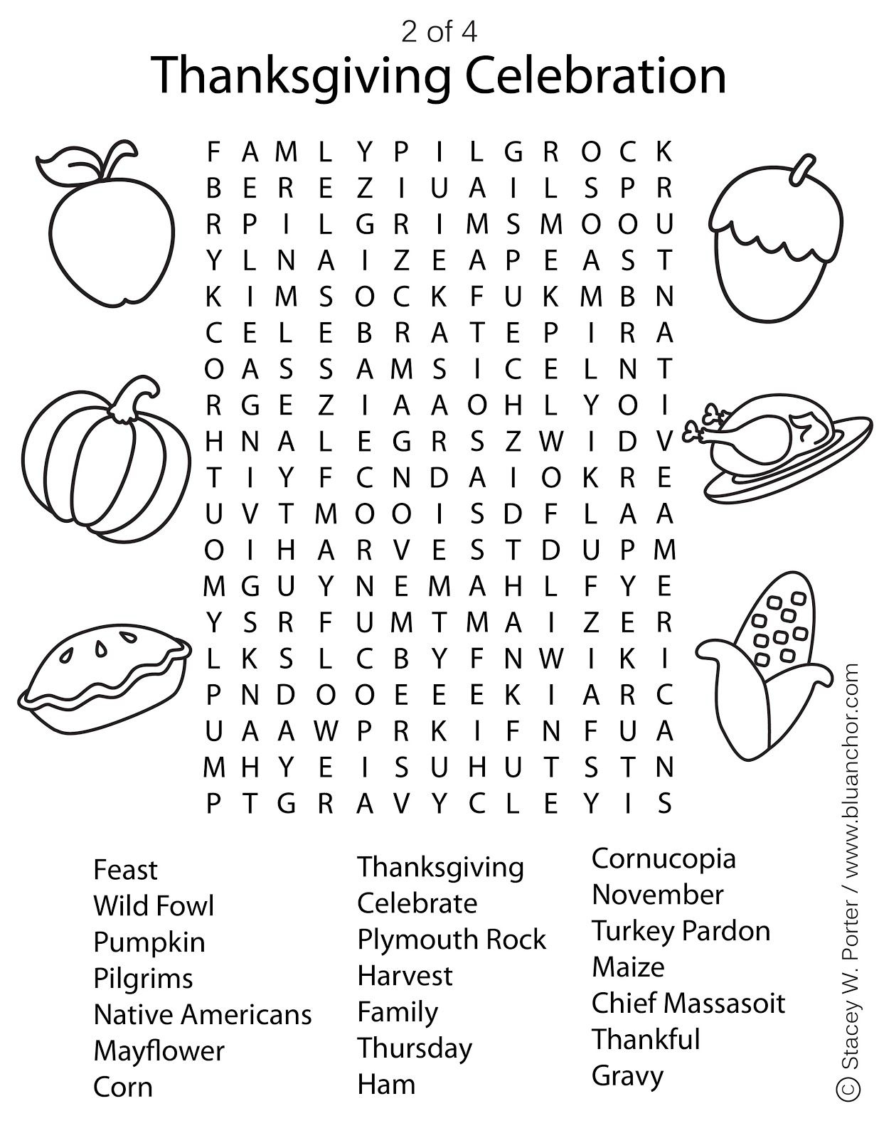 Printable Thanksgiving Word Search Puzzles Printable New Year Banners