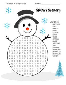 Printable Winter Word Search Puzzles Word Find Free Printables 