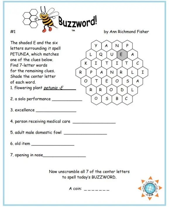 Printable Word Games