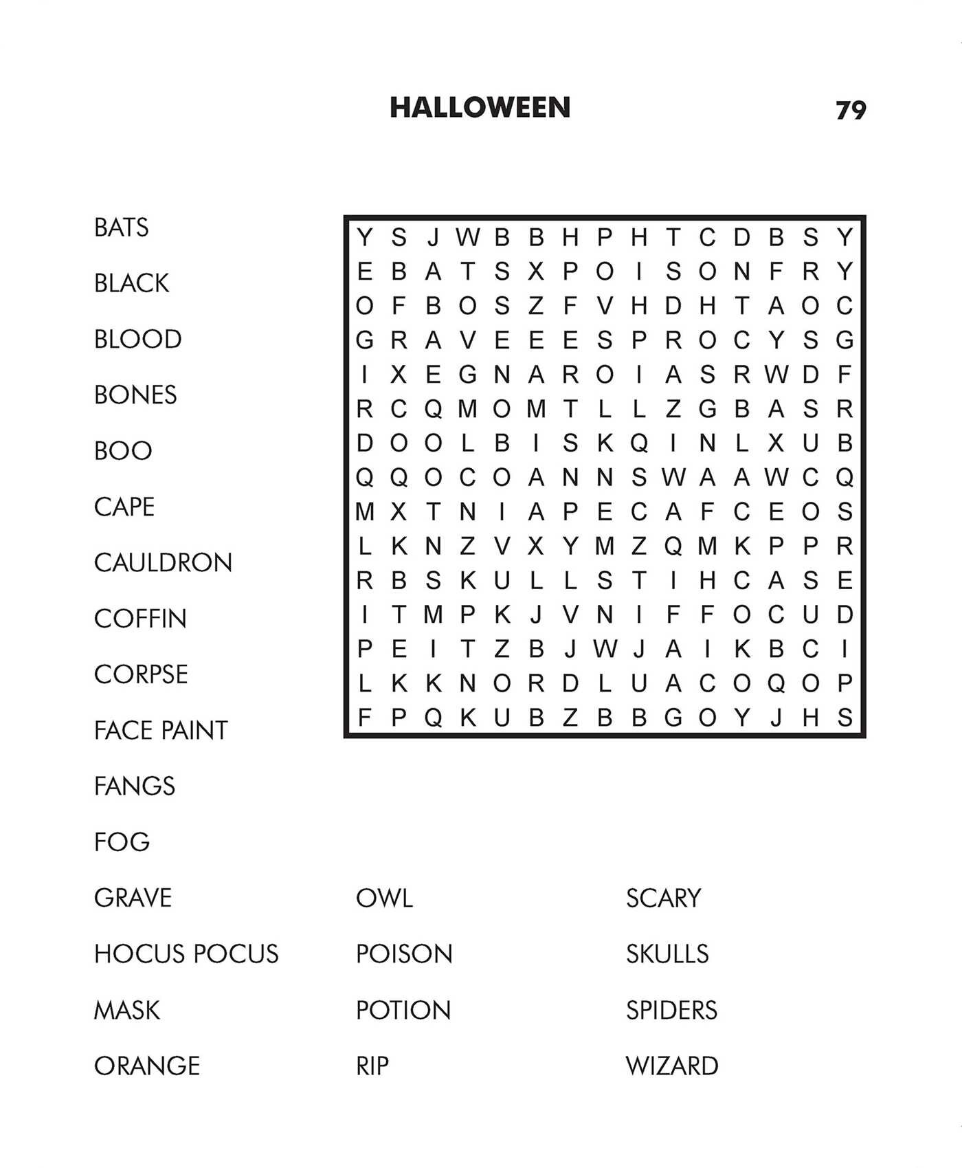 Printable Word Search Booklet