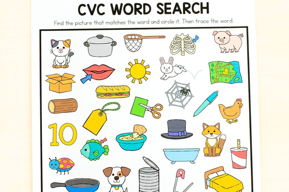 Printable Word Search Cvc Words Word Search Maker