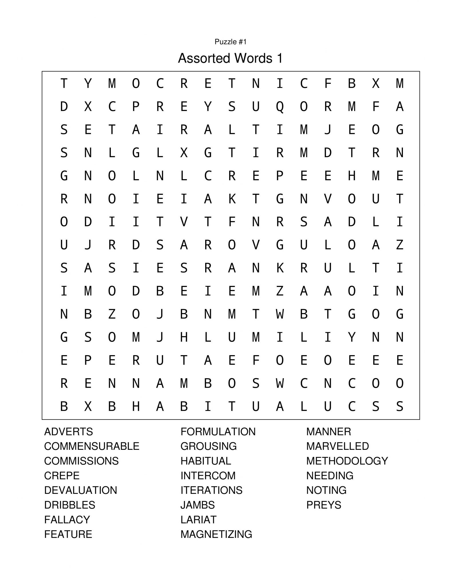 Printable Word Searches Adults C Ile Web 39 E H kmedin Alessia