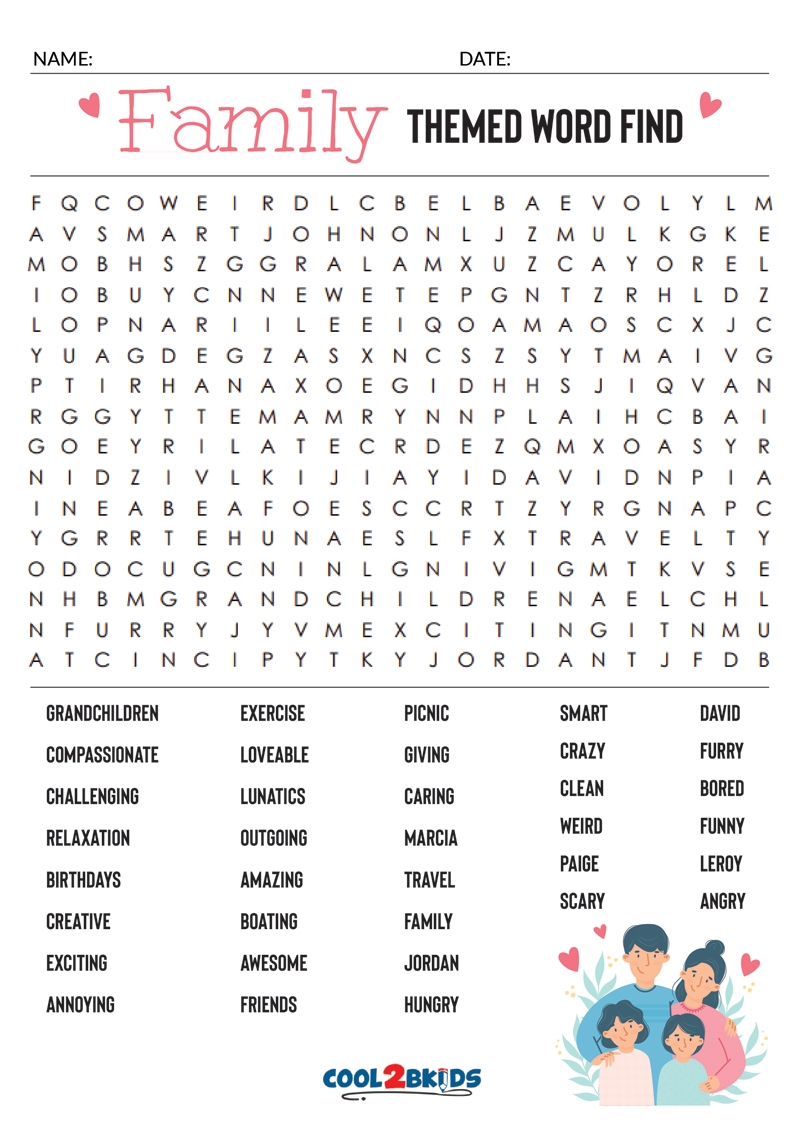 Printable Word Searches For Adults Cool2bKids