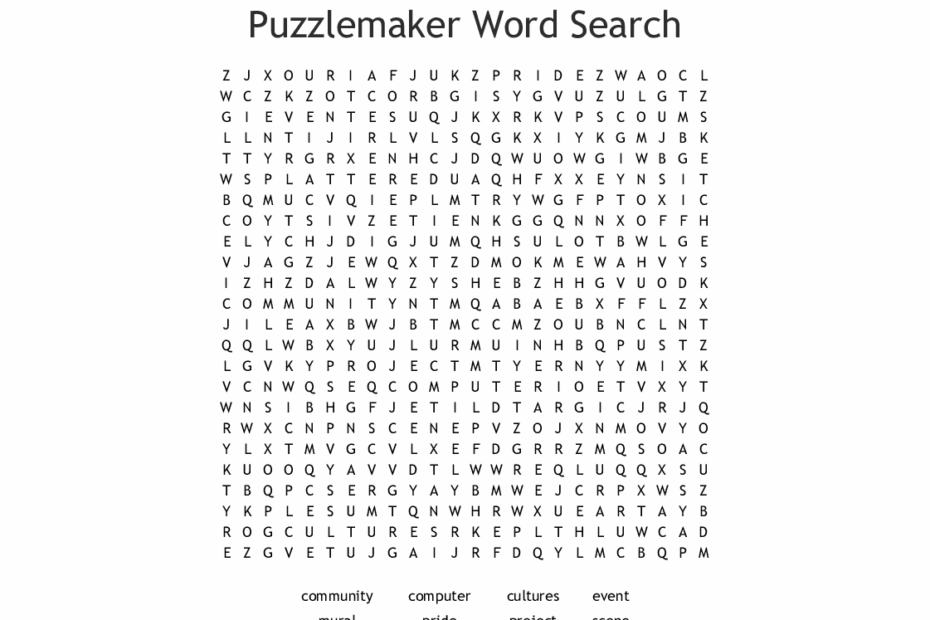 Puzzlemaker Word Search Wordmint Puzzle Maker Printable Free Free